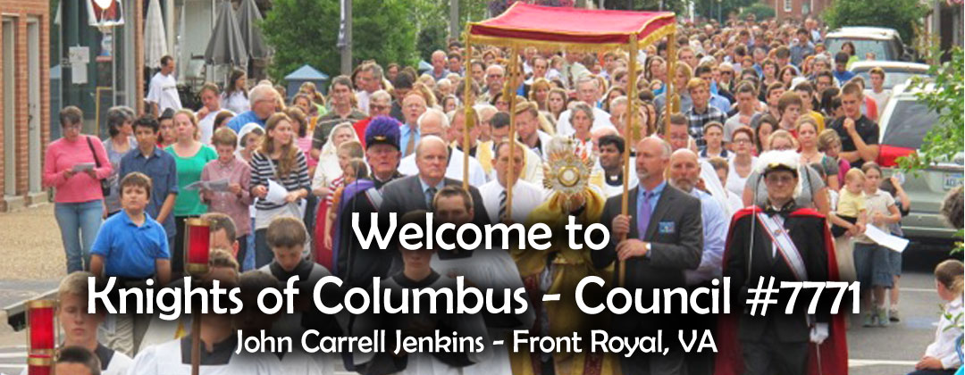 Welcome to Knights of Columbus Council #7771